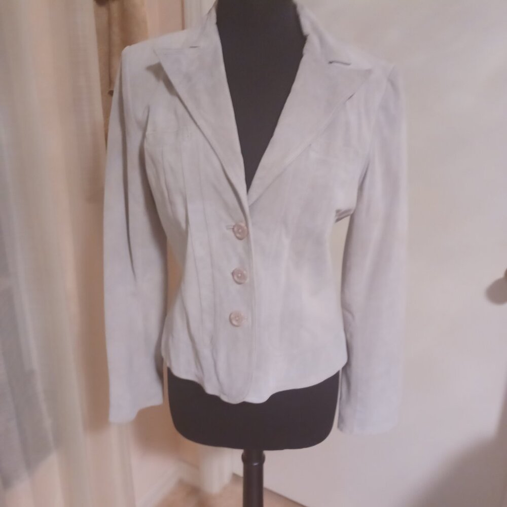Alfani Suede Leather Jacket Size Medium